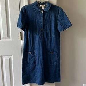 Talbots Dress, Size 4, Soft Chambray/Denim Look - Mostly Cotton Material